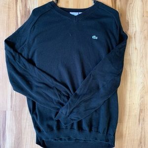 USED Lacoste black sweater